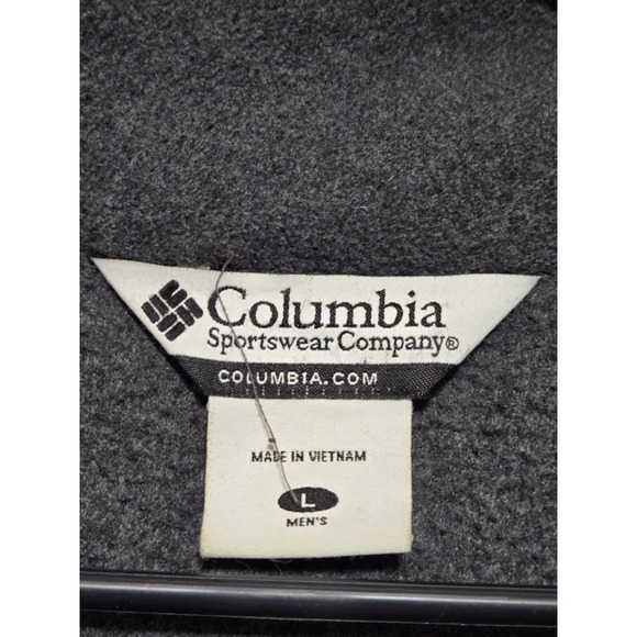 Columbia‎ Sportswear Full Zip Fleece Jacket Mens Size Large Gray Coat - Picture 2 of 3